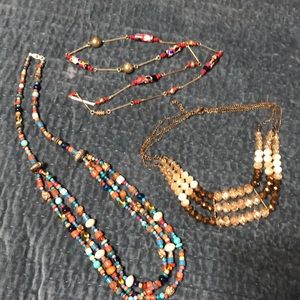 Three necklaces